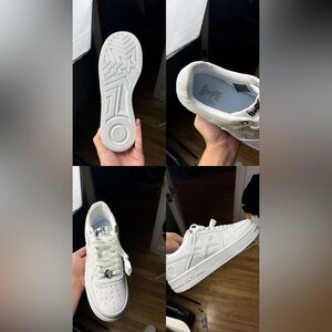 Bape air forces all white